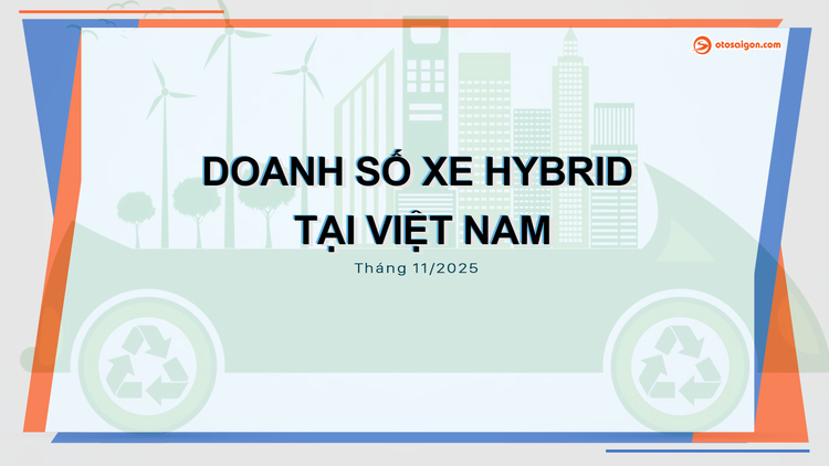 Doanh số xe Hybrid tháng 11/2025: Toyota Corolla Cross Hybrid bán hơn 300 xe