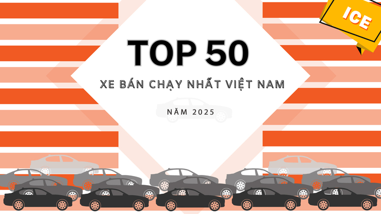 [Infographic] Top 50 xe ICE bán chạy nhất năm 2025: Xe Nhật, Mỹ nắm Top, xe Hàn trở lại