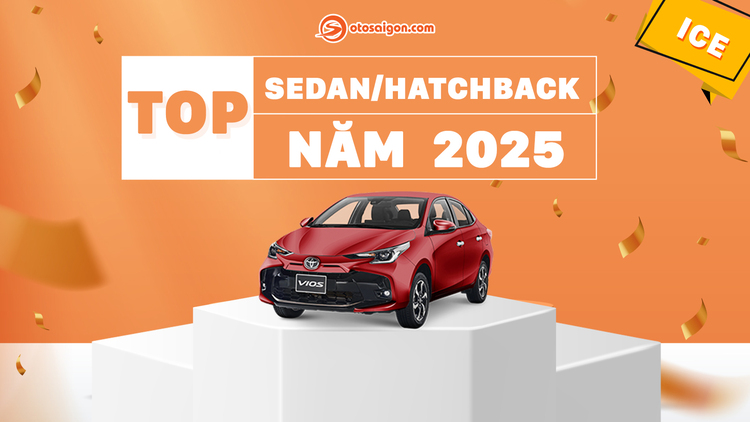 [Infographic] Top Sedan/Hatchback bán chạy tại Việt Nam 2025: Doanh số tiếp đà giảm, City và Camry ngược dòng tăng