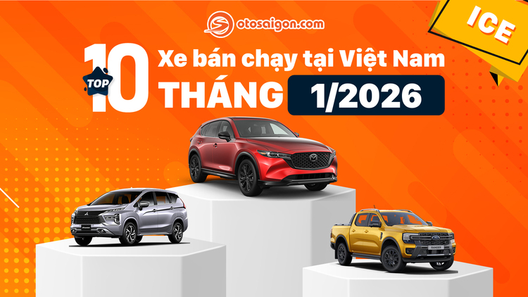 [Infographic] Top xe ICE bán chạy tháng 1/2026: CX-5 bán chạy nhất đầu năm, xe Hàn quay lại top