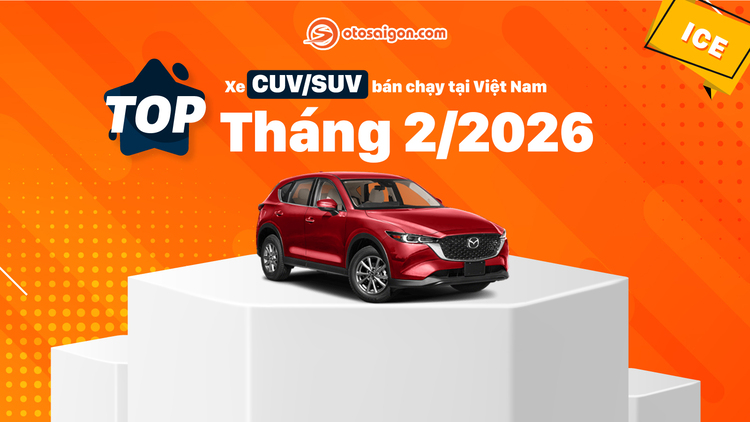 [Infographic] Top CUV/SUV bán chạy tháng 2/2026: Mitsubishi Xforce bị Hyundai Creta và Toyota Yaris Cross vượt mặt