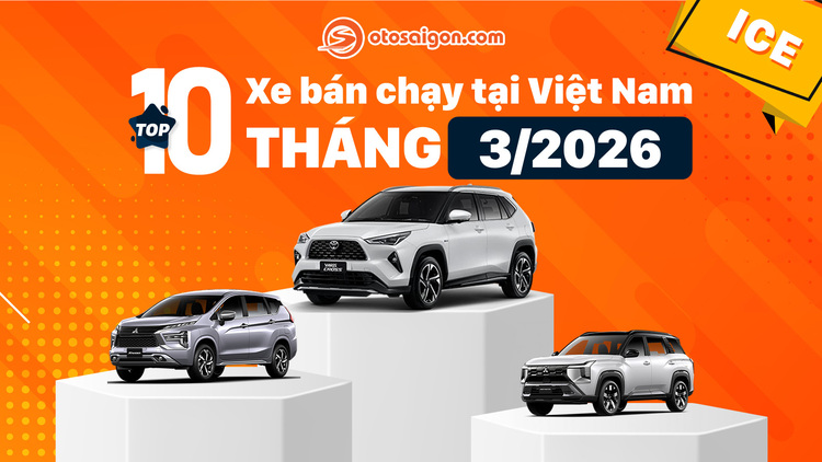[Infographic] Top xe ICE bán chạy tháng 3/2026: Toyota Yaris Cross vượt mặt loạt xe Ford và Mitsubishi