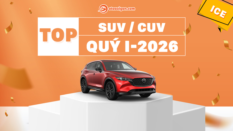[Infographic] Top CUV/SUV bán chạy quý I-2026: Gọi tên Yaris Cross, CX-5 và Everest