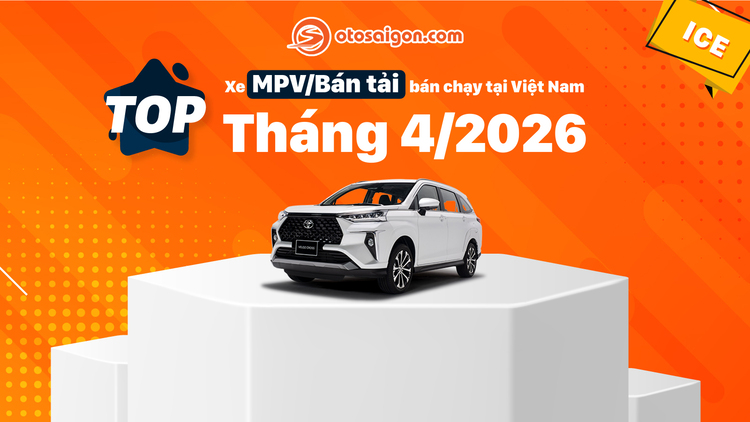 [Infographic] Top MPV/bán tải bán chạy tháng 4/2026: Veloz vượt mặt Xpander, Hilux bám đuổi Ranger