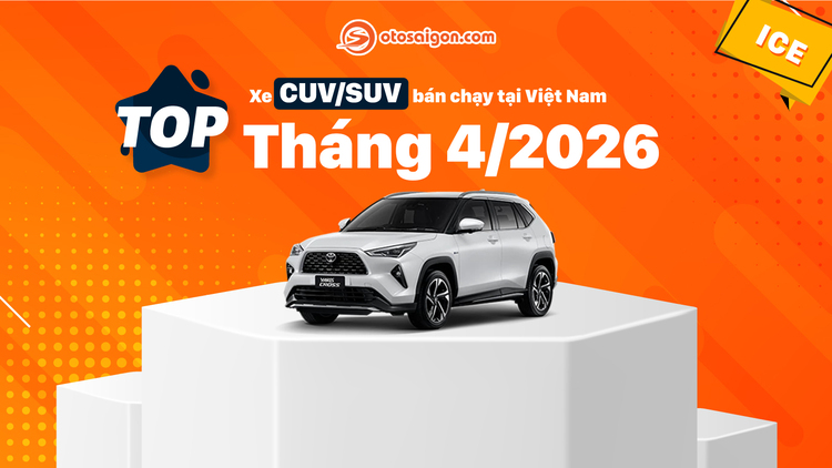 [Infographic] Top CUV/SUV bán chạy tháng 4/2026: Loạt xe giảm mạnh doanh số, Mustang Mach-E lại tăng gấp 8 lần